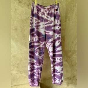 Aviator Nation Purple Tie Die Sweatpants